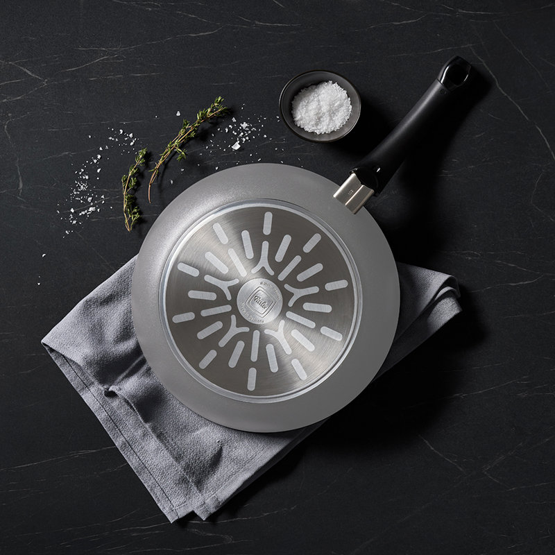 Fissler Ceratal Comfort Ceramic Non-Stick Wok, Warm Grey, Made without PFAS, 11"