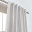 Linen Blend Semi Sheer Rod Pocket And Back Tab Curtain (Single Panel)-784879398-784879402