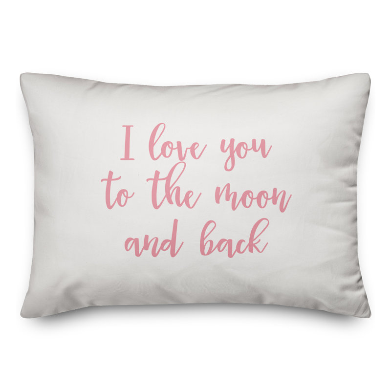  Housse de coussin rectangulaire et insert, Rose / blanc