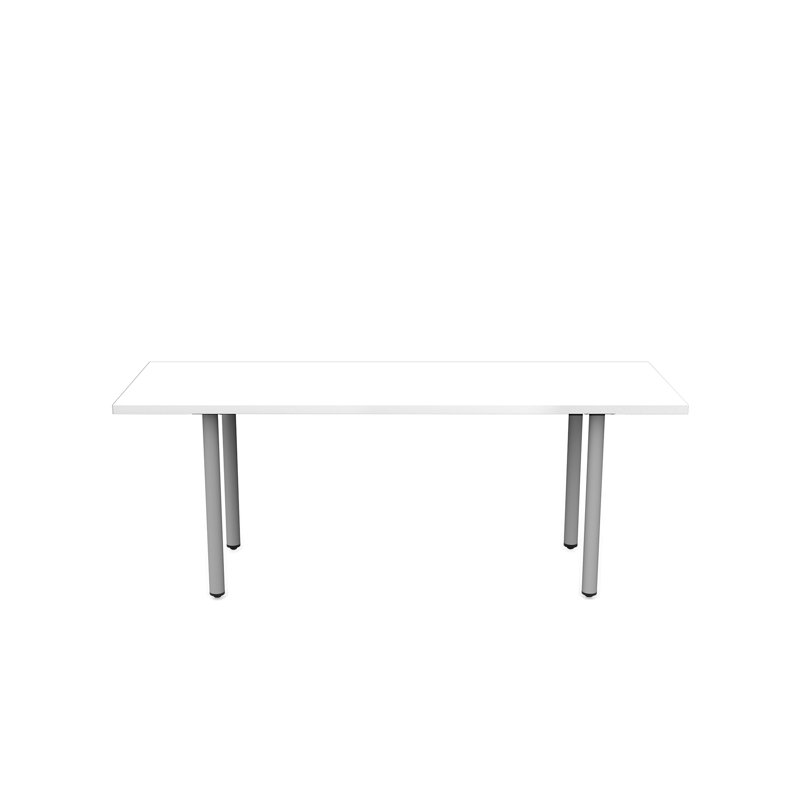 Table multi-usages avec pattes et pattes Jurni, Blanc, H 29,50 po x L 72 po