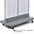 Two-Sided Double Pegboard Floor Display on Wheeled Base. Combined Panel Size: 32"W x 60"H