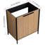 Armoire de salle de bain café 30 po - Contreplaqué de meuble-lavabo moderne, teinte