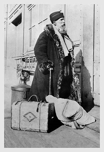 Immigrant russe, reproduction de photo, H 42 po x l 28 po x P 1,5 po
