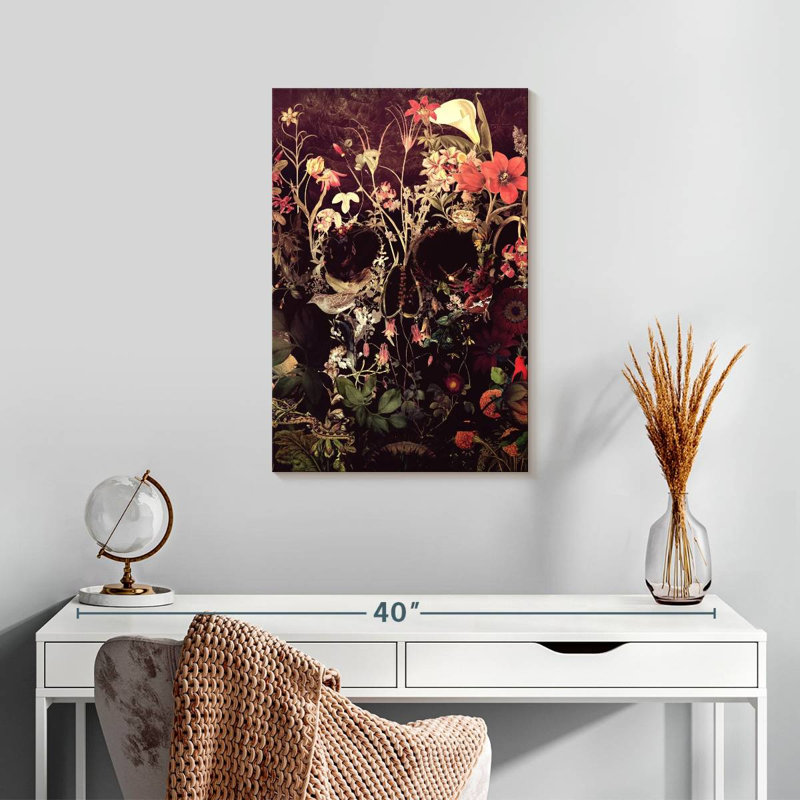 Harnek Bloom Skull, 24" H x 16" W
