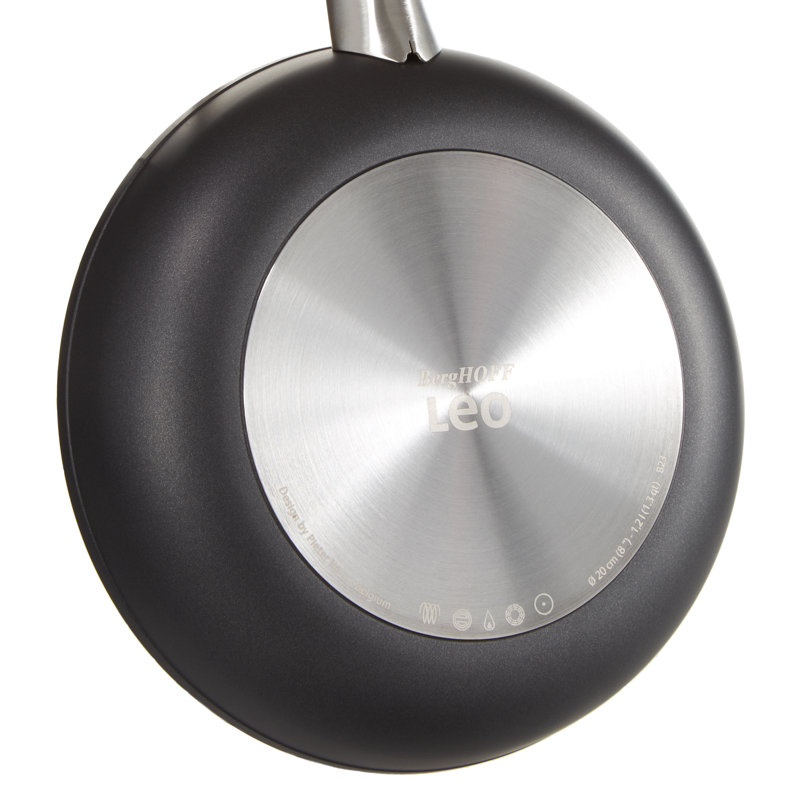 BergHOFF Graphite Non-stick Ceramic Frying Pan 8", Sustainable Recycled Material, 8"