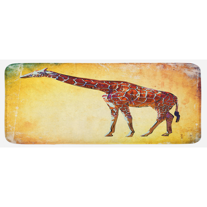 Tapis de cuisine giraffe