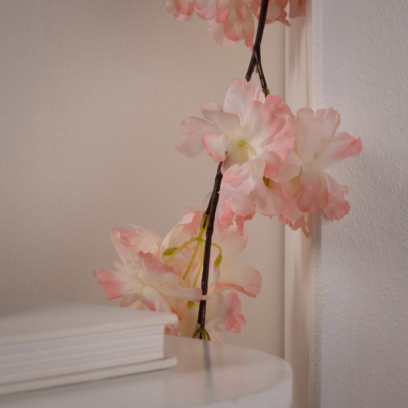 178cm Faux Blossom Garland Peach Pink PK 2