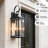 Alvime 27.5" H 3-Light Textured Black Large Outdoor Wall Lantern with Clear Beveled Glass