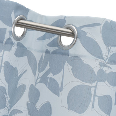 Dez Cotton Blend Semi Sheer Curtain Single Panel