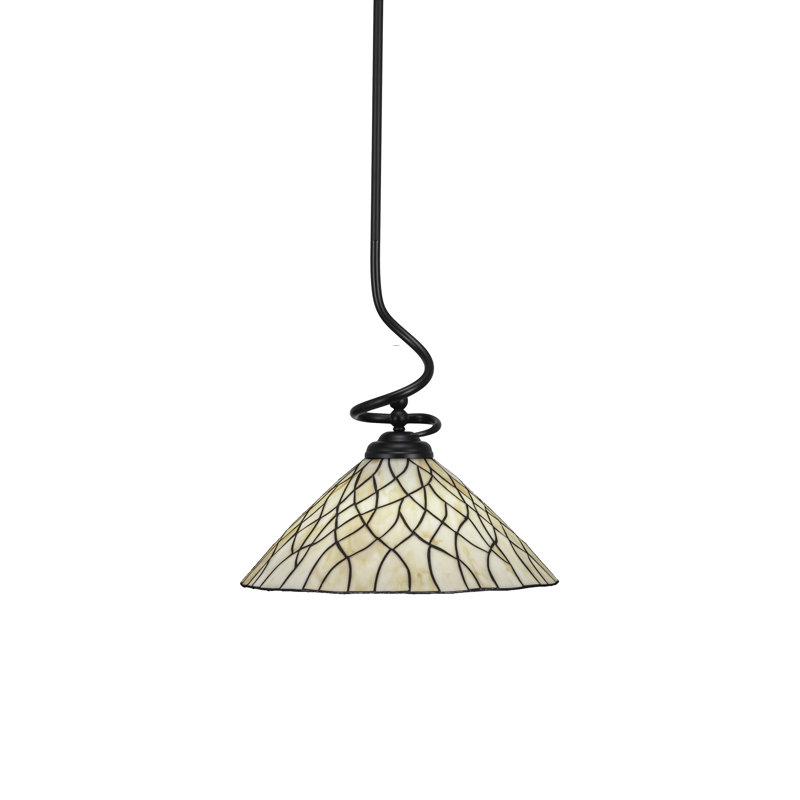 Capri Stem Hung Pendant, Beige