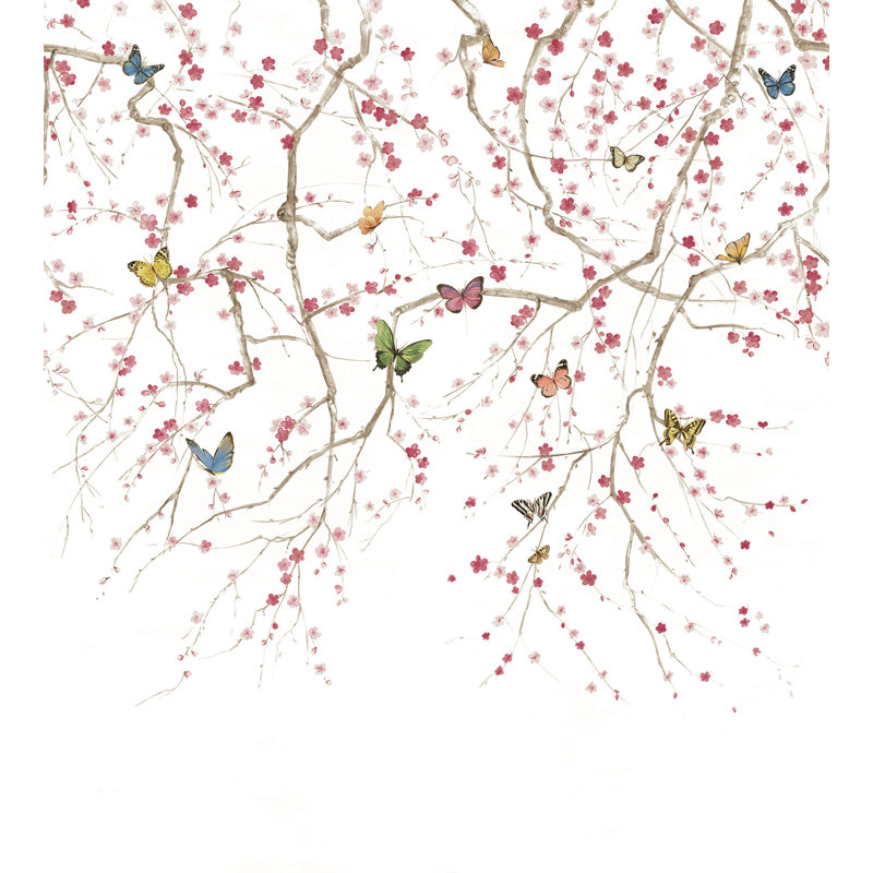 Verenise Floral Wallpaper, White