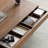 Solid wood coffee table with retro design