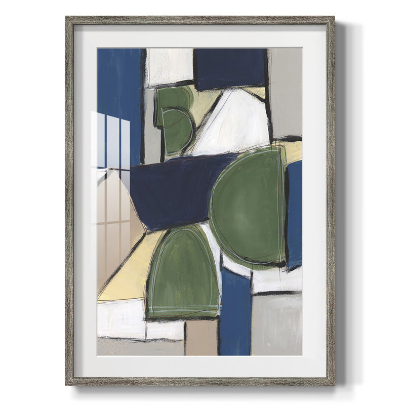 Spatial Mix II - Impression encadrée, Vieilli, H 25,5 po x l 17,5 po