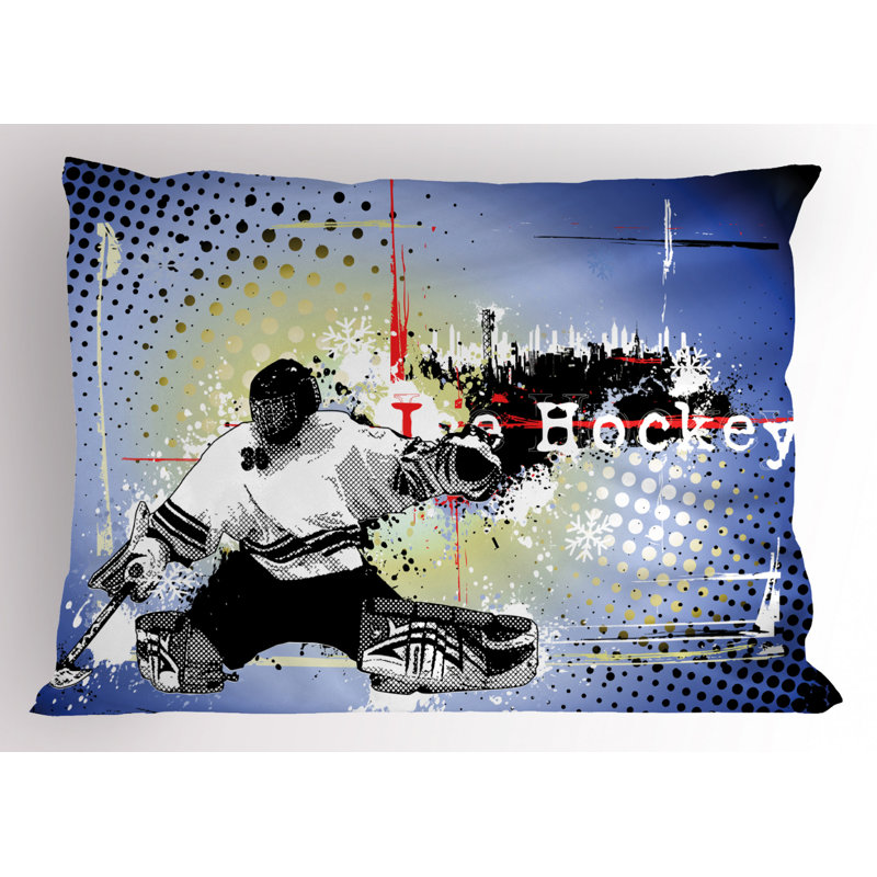 Taie décorative hockey Retro, Simple