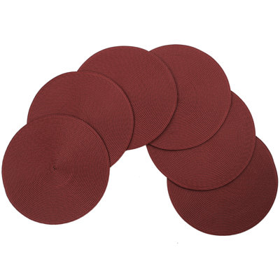 Marun Polypropylene Plastic Round Placemat