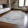 Machine Washable Indoor/Outdoor Cicel ACN1146 Blue Rug