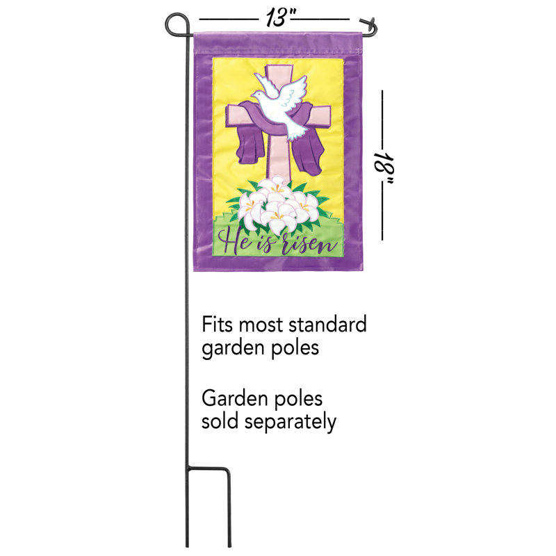 Drapeau de jardin en nylon 18 x 13 po Elad