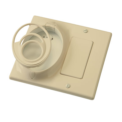 Plaque murale double bande CoolTouch ivoire