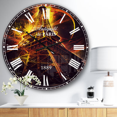 Horloge murale Paris Tour Eiffel