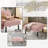 Small Ottoman Footstool With Legs, Corduroy Fabric Ottoman Foot Stool With Soft Padded Seat, Square Footstool Footstool For Living Room-958840713