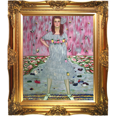 « portrait of mada primavesi » par gustav klimt,-reproduction d’image sur toile