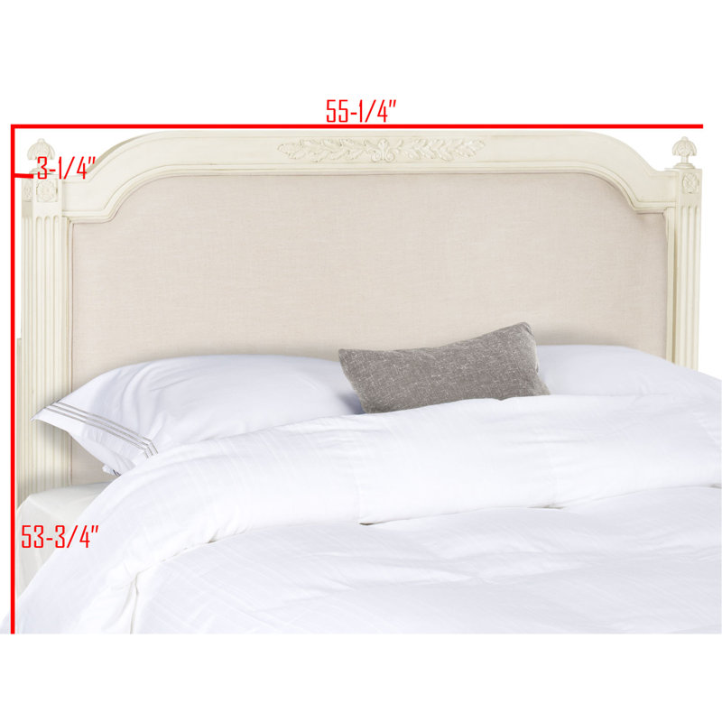 Arine Upholstered Headboard, Antique Beige/Taupe, Queen
