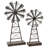 Nitu 2-Piece Metal Windmill Sculpture