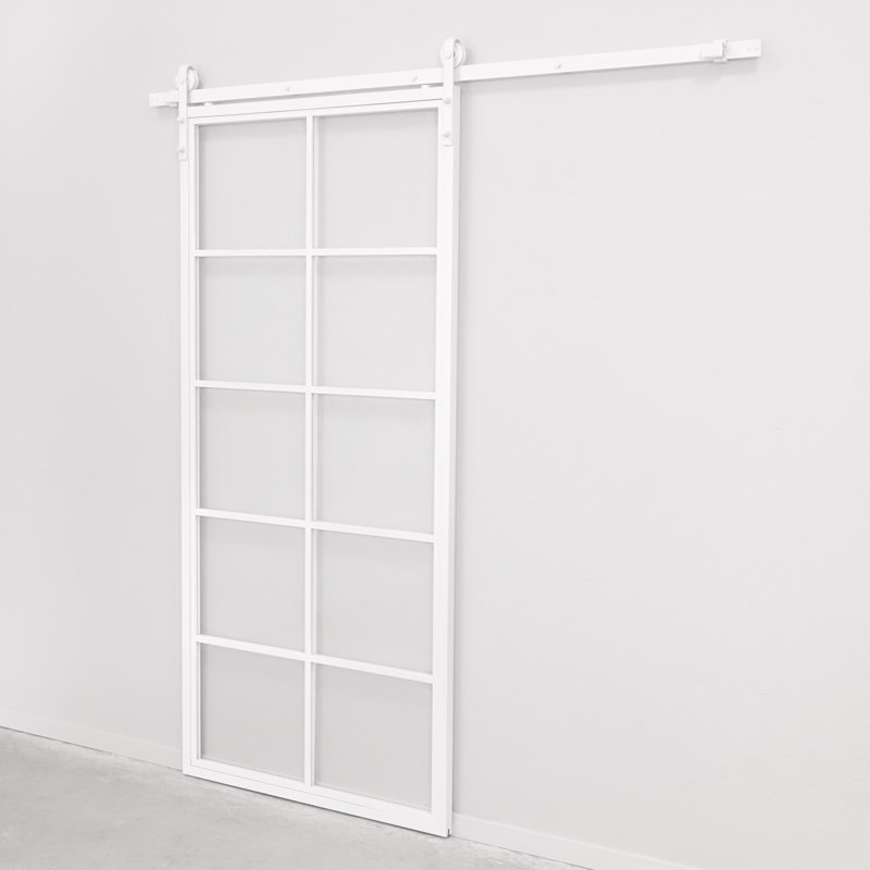 Sliding Glass Barn Door, Clear
