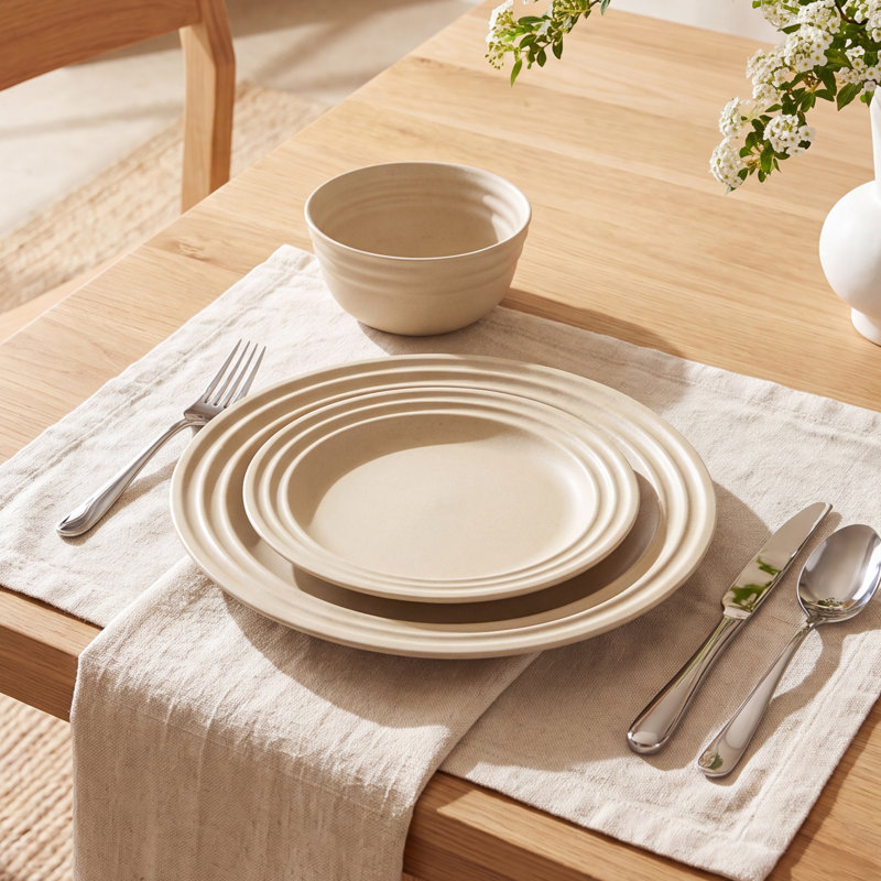 Abarne 24-Piece Dinnerware Set Stoneware
