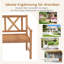 Hoopa Solid Wood Acacia Outdoor Bench