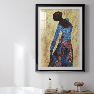 «Woman Strong IV», reproduction encadrée de qualité supérieure, prête à être accrochée