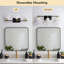 Éclairage à intensité variable pour meuble-lavabo à 3 lumières 24 po pour salle de bain 