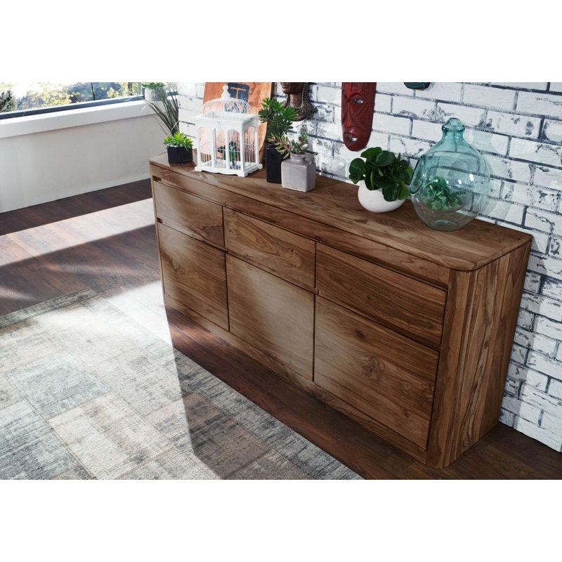 Toronto 185cm Sideboard, Smoked Cherry
