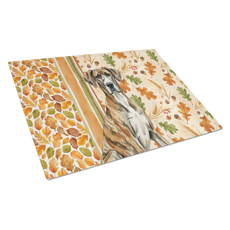 Planche à découper en verre Brindle Great Dane