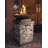 Square Polyresin Propane Smokeless Fire Column
