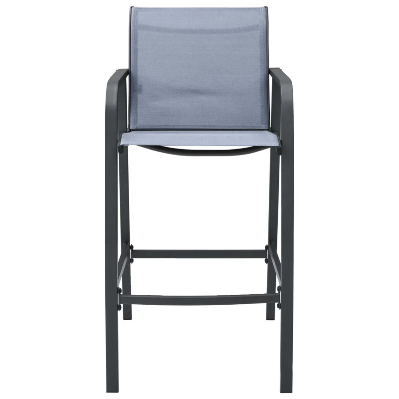 Zarmig Patio Dining Armchair with Cushion, Grey