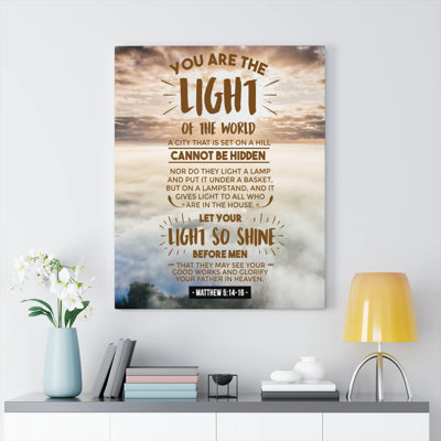 You Are The Light - Wrapped Canvas Print