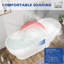 Baignoire de trempage autoportante de 59 po de forme ovale, certifiée Cupc, d'inspiration spa pour les salles de bain modernes