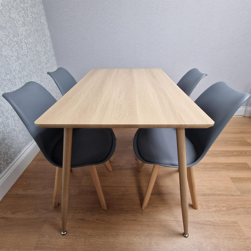 4 - Person Dining Set, Grey