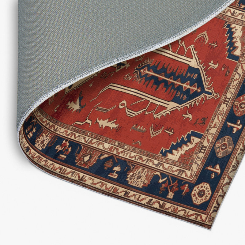 Tapis turc intérieur et extérieur brun, Rectangulaire 2 pi x 3 pi