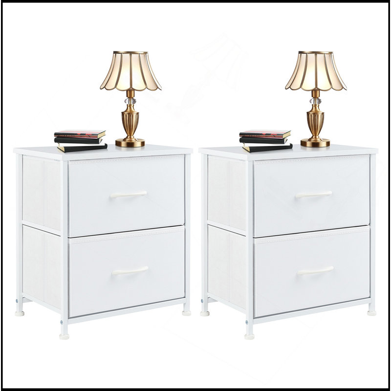 Commode à tiroirs avec plateau en bois, gris, deux paquets