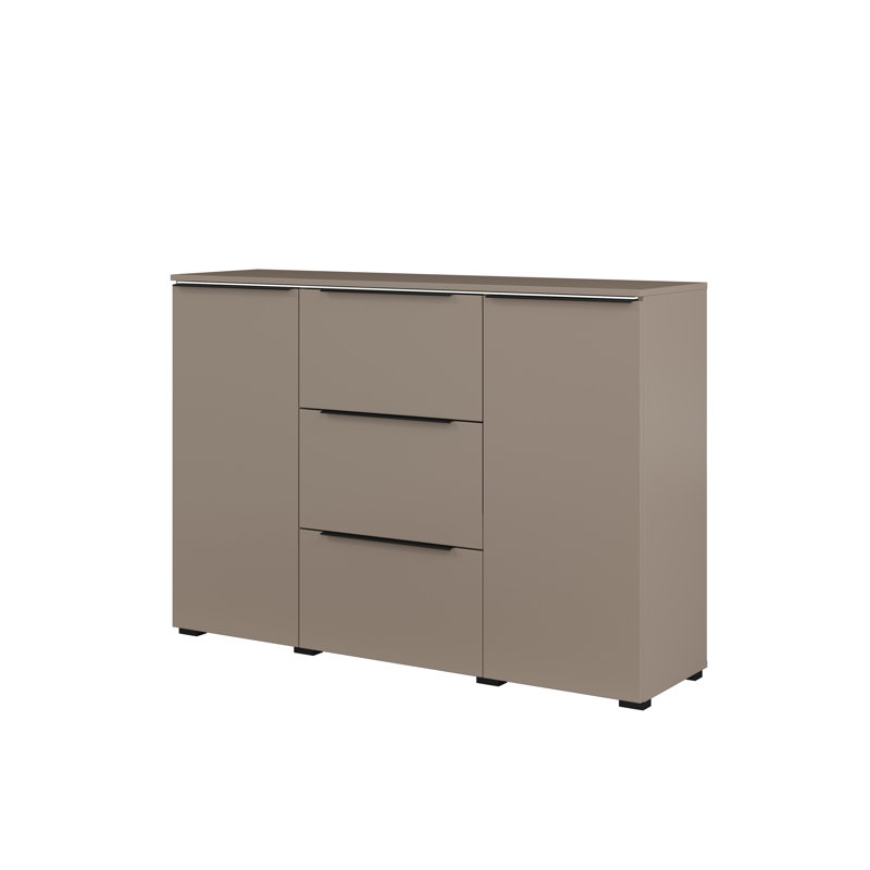Anusan 132cm W 3 - Drawer Chest of Drawers, Beige