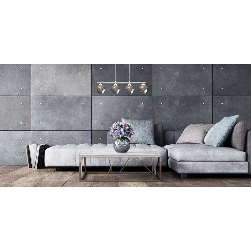 Kirkenes 4 - Light Kitchen Island Pendant, Silver