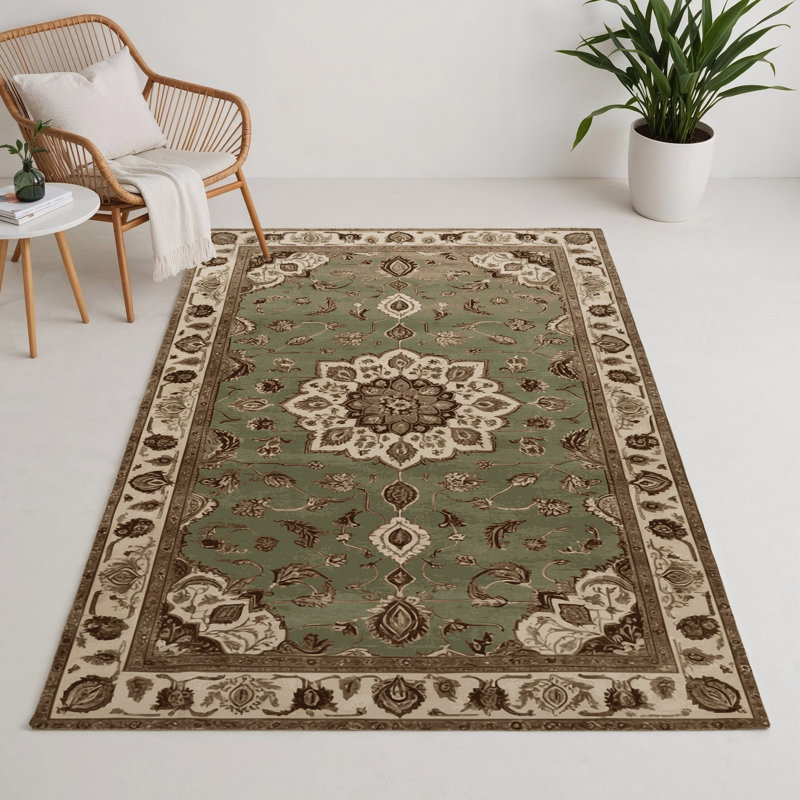 Tapis d'intérieur et d'extérieur Tabriz, Rectangulaire 3 pi x 5 pi
