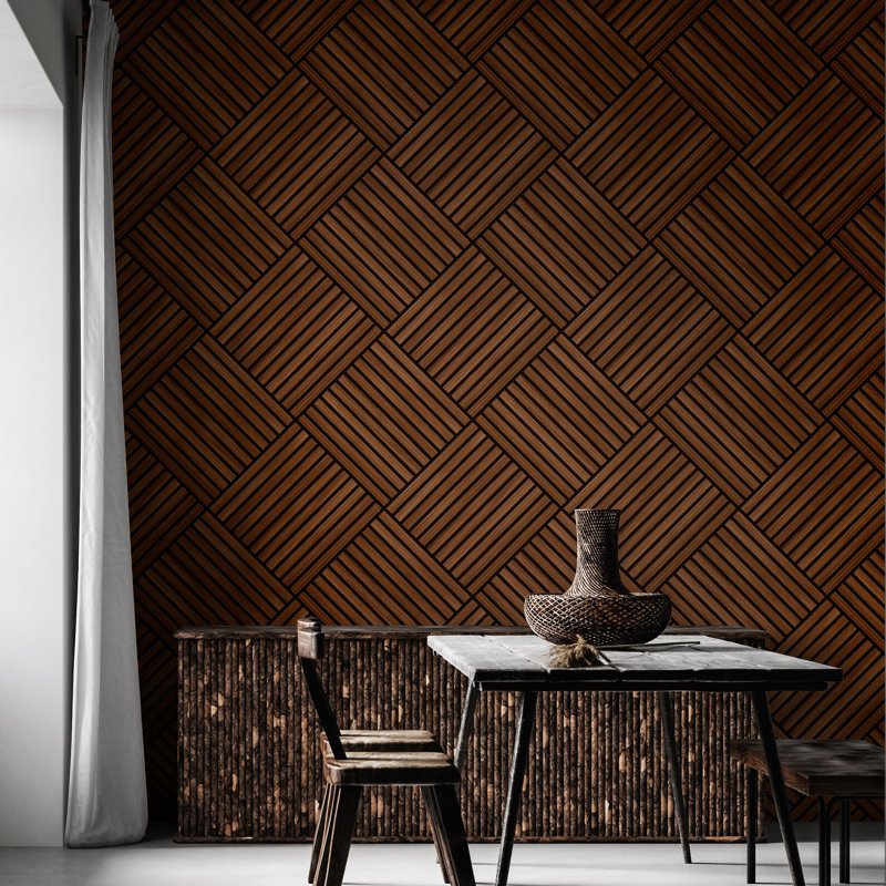 Diamond Slat Large, Walnut