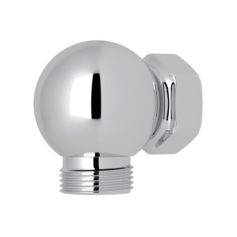 Exposed Shower Valve Outlet And Connector, Polished Chrome