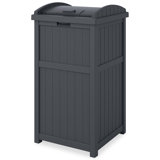 Suncast 30 Gallon Manual Lift Trash Hideaway Container