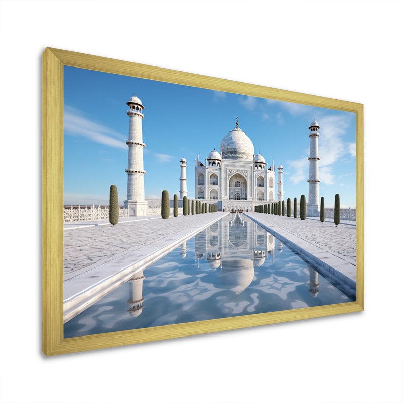Art de l'Islam Taj Mahal II, Cadre doré à une seule photo, H 12 po x l 20 po x P 1 po