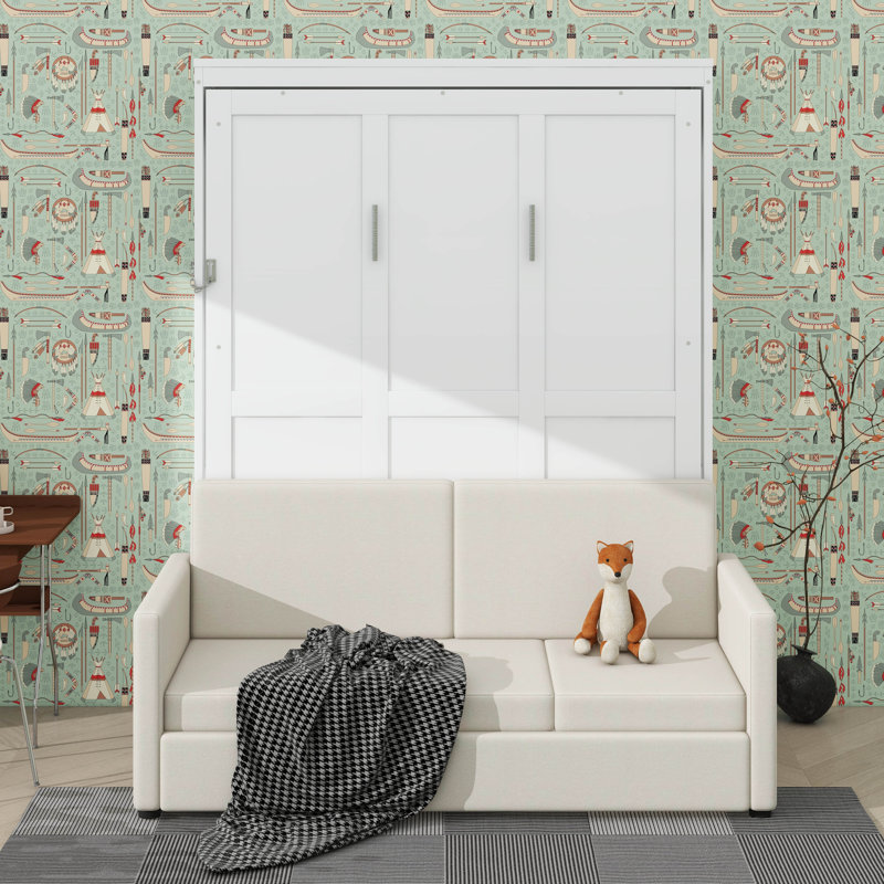 Full-Size Murphy Bed Wall Bed Equipped With Cushion
