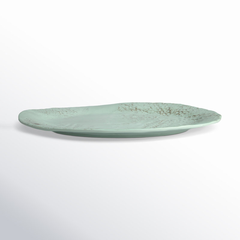 Fortessa Eddie Oval Melamine Platter, Mint Green